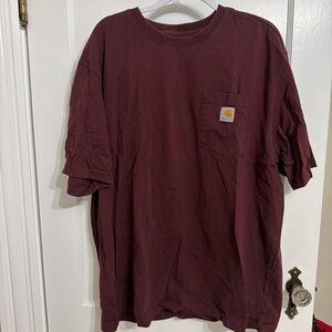 Carhartt Men's Burgundy Pocket Tee